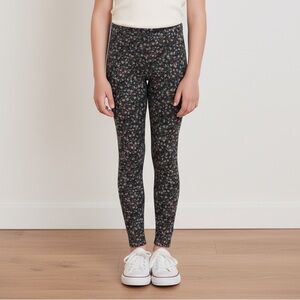 Polo by Ralph Lauren girl 12-14 years Floral Leggings - Black and Pink